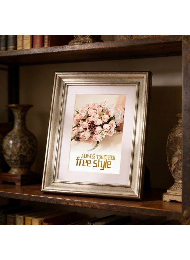Soofam 8 inch (15.2x20.3cm) Picture Frame, Made of High Definition Glass for 6x8 inch Black Frames, Wall and Tabletop Display Thin Border Photo Frame for Home Décor（2 Pcs, Gold） - Image 3